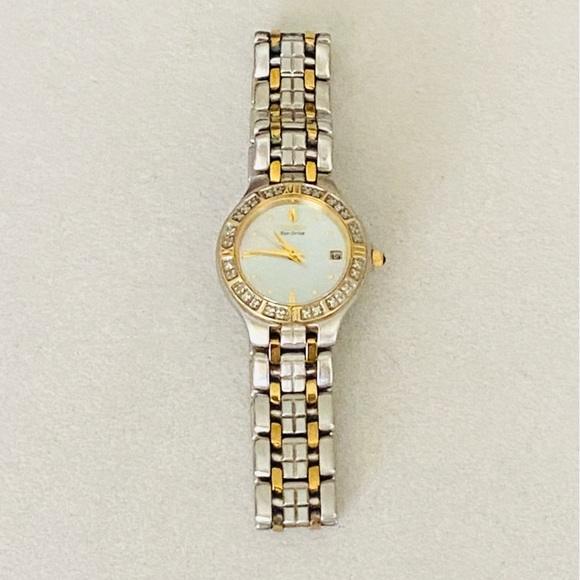 Citizen Eco-Drive Real Diamond Mother of Pearl Stainless Steel Wristwatch 6 1/4” - Picture 5 of 15